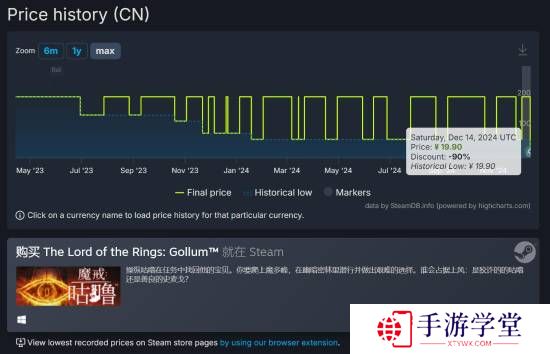 1折新史低！《魔戒：咕噜》Steam促销打骨折