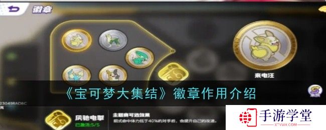 《宝可梦大集结》徽章作用介绍